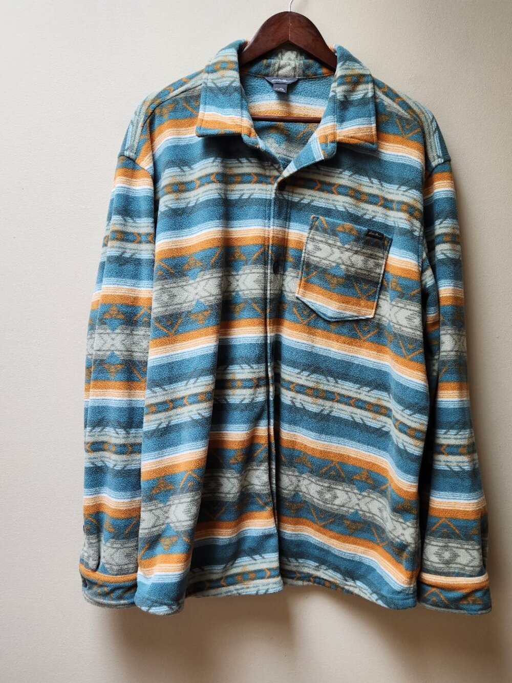 Eddie Bauer southwest fleece button down shirt / 2X
